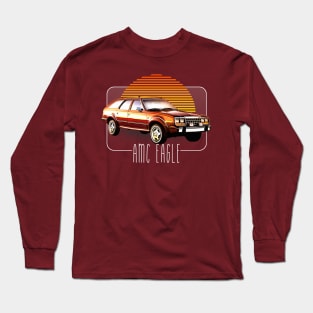 AMC Eagle // Retro Classic Car Lover Design Long Sleeve T-Shirt